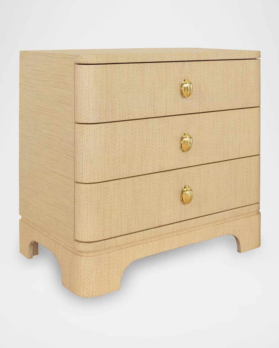 Fortune 3-Drawer Side Table, Natural